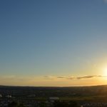 東光山から見る夕日